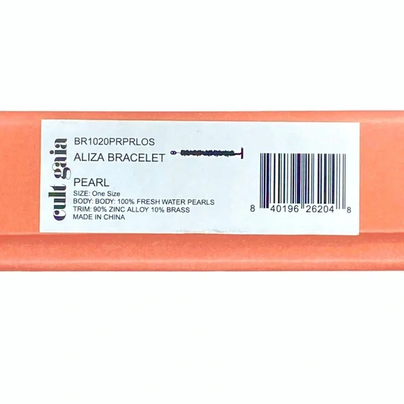 Cult Gaia Aliza 8" Freshwater Pearl Bracelet New With Tags In Box - Picture 9 of 14